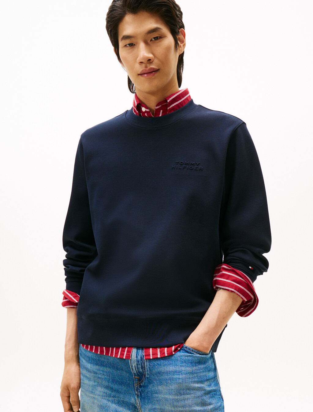 Embossed Logo Sweatshirt, Desert Sky, hi-res