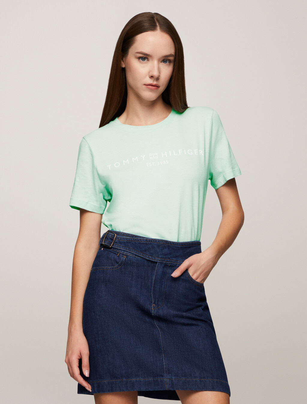 Logo圓領 T 恤, Minty Essence, hi-res