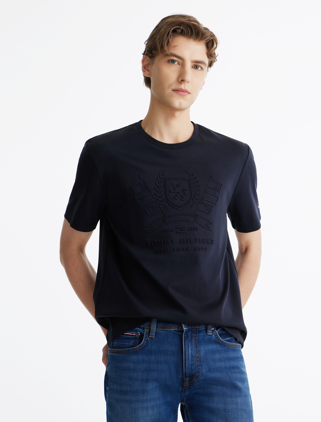 Embossed Icon Graphic T-Shirt, Desert Sky, hi-res