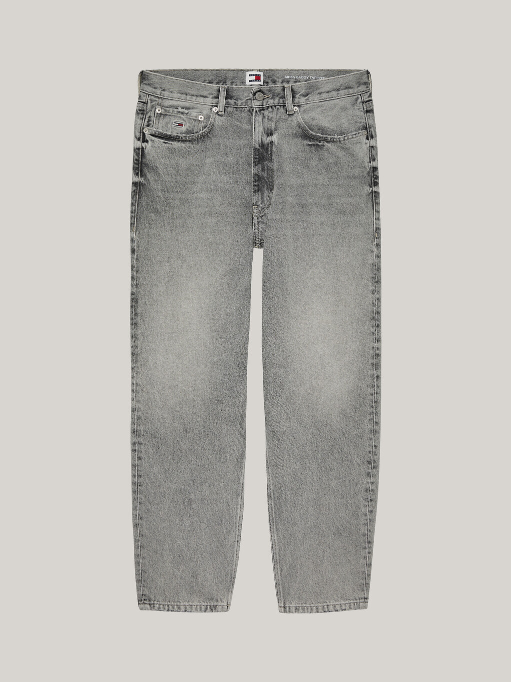 Aiden Baggy Tapered Jeans, Denim Black, hi-res