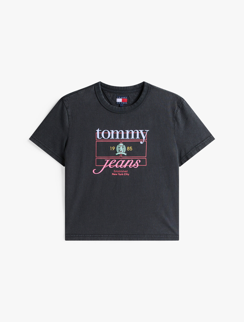 Crest Flag Logo T-Shirt, Black, hi-res