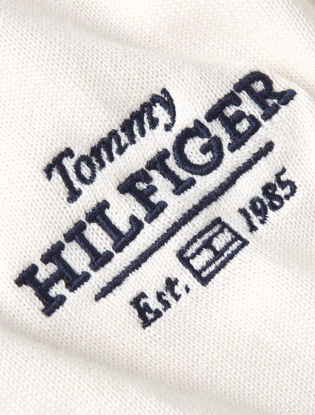 Hilfiger Crewneck Sweater, Ivory Petal, hi-res
