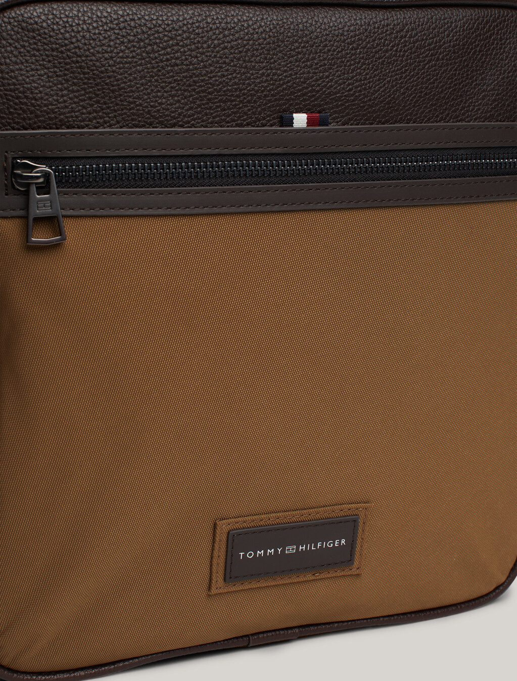 Casual Logo Patch Dome Backpack, Brown Olive, hi-res