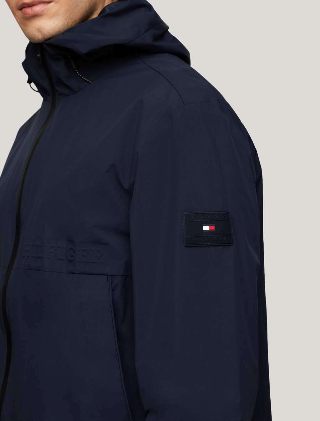 Water Resistant Packable Hooded Portland Jacket, Desert Sky, hi-res