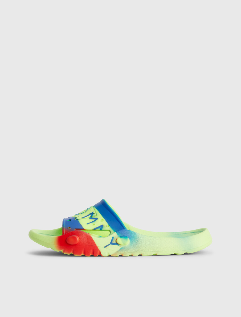 Tommy X Aries Pool Slides, Safety Yellow, hi-res