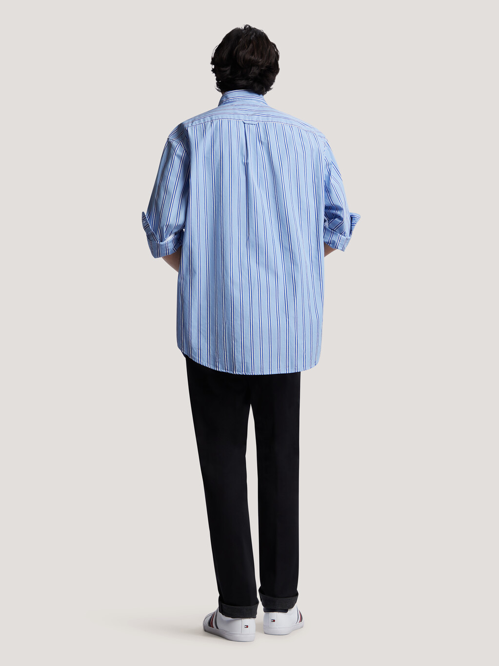 TH Crest Stripe Shirt, Cloudy Blue / Ultra Blue / Multi, hi-res