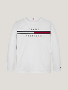 Logo Long Sleeve T-Shirt, White, hi-res
