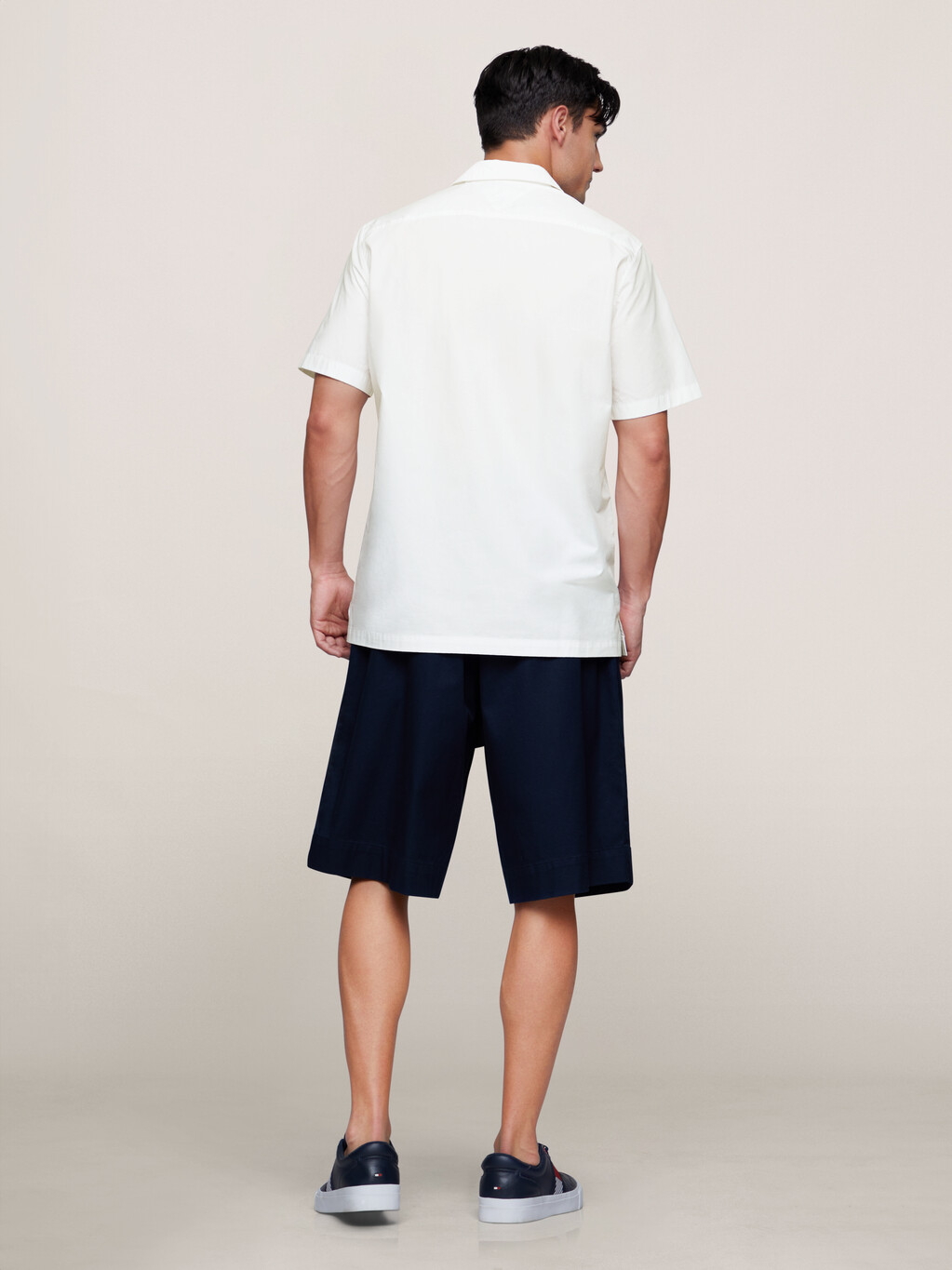 Artwork Logo Cotton Poplin Shirt, Optic White, hi-res