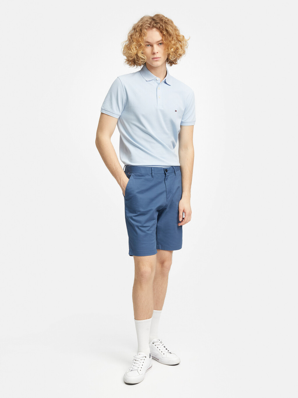 1985 系列修身 Polo 衫, Breezy Blue, hi-res