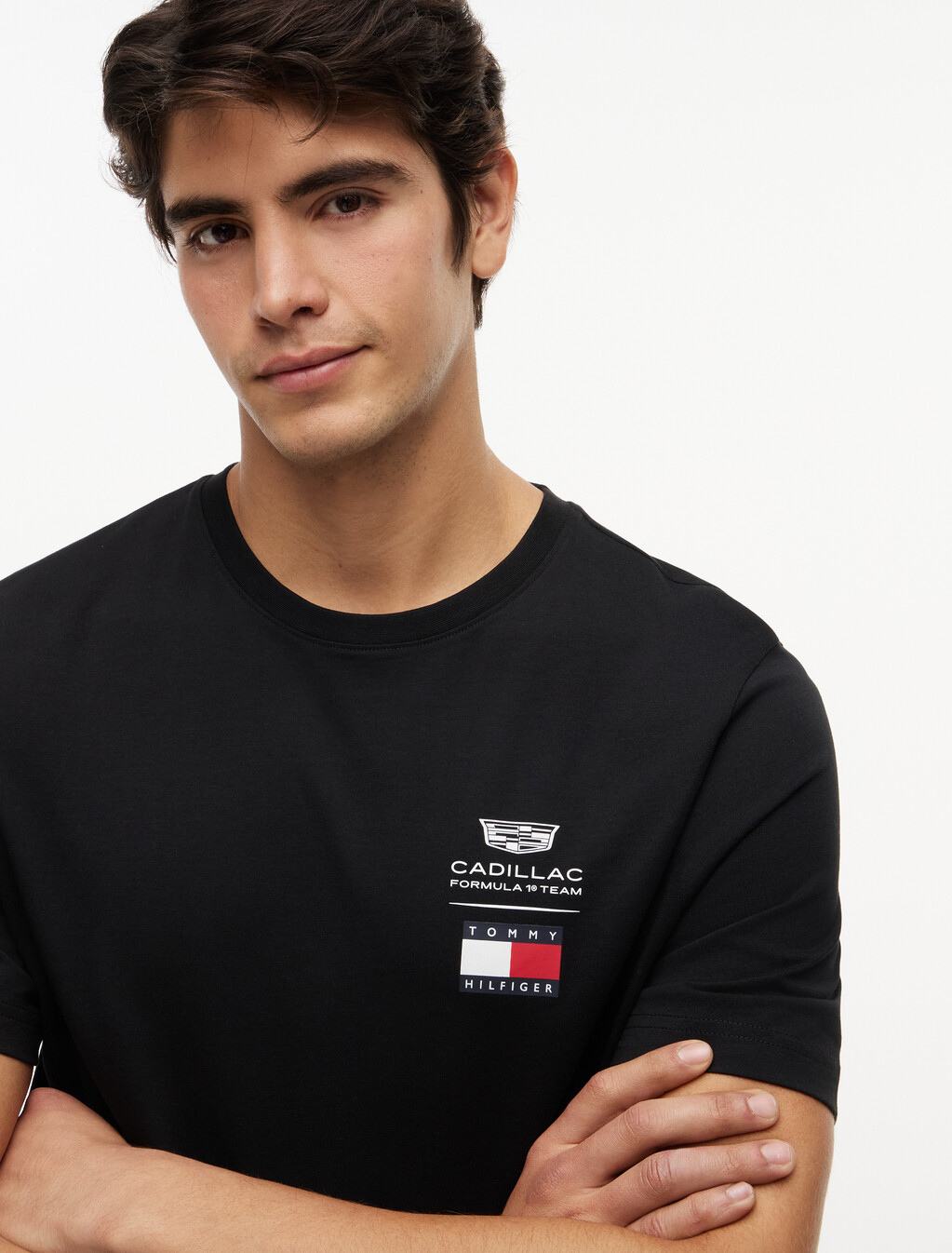 TH x Cadillac Formula 1&reg; Team Logo T-Shirt, Black, hi-res
