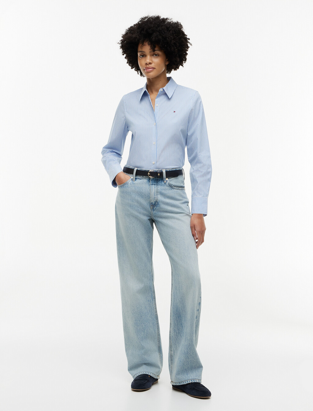 Classic Regular Fit Poplin Shirt, Classic Ithaca Stp Mesmerizing Blue, hi-res