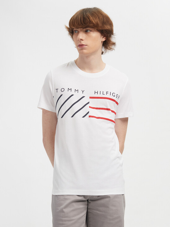 Chest Stripe Graphic T-Shirt