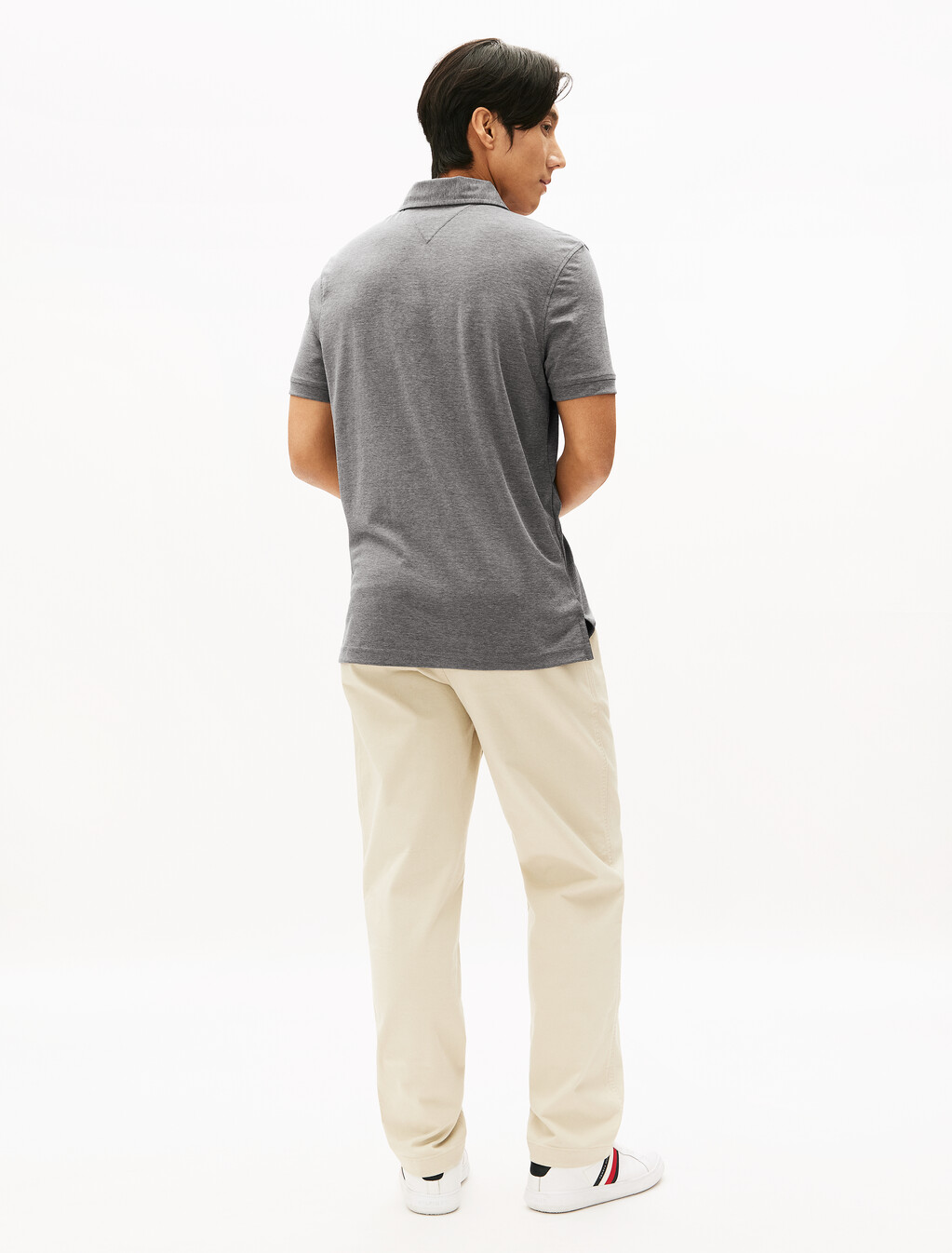 Performance 牛津布 Polo 衫, Black / White, hi-res