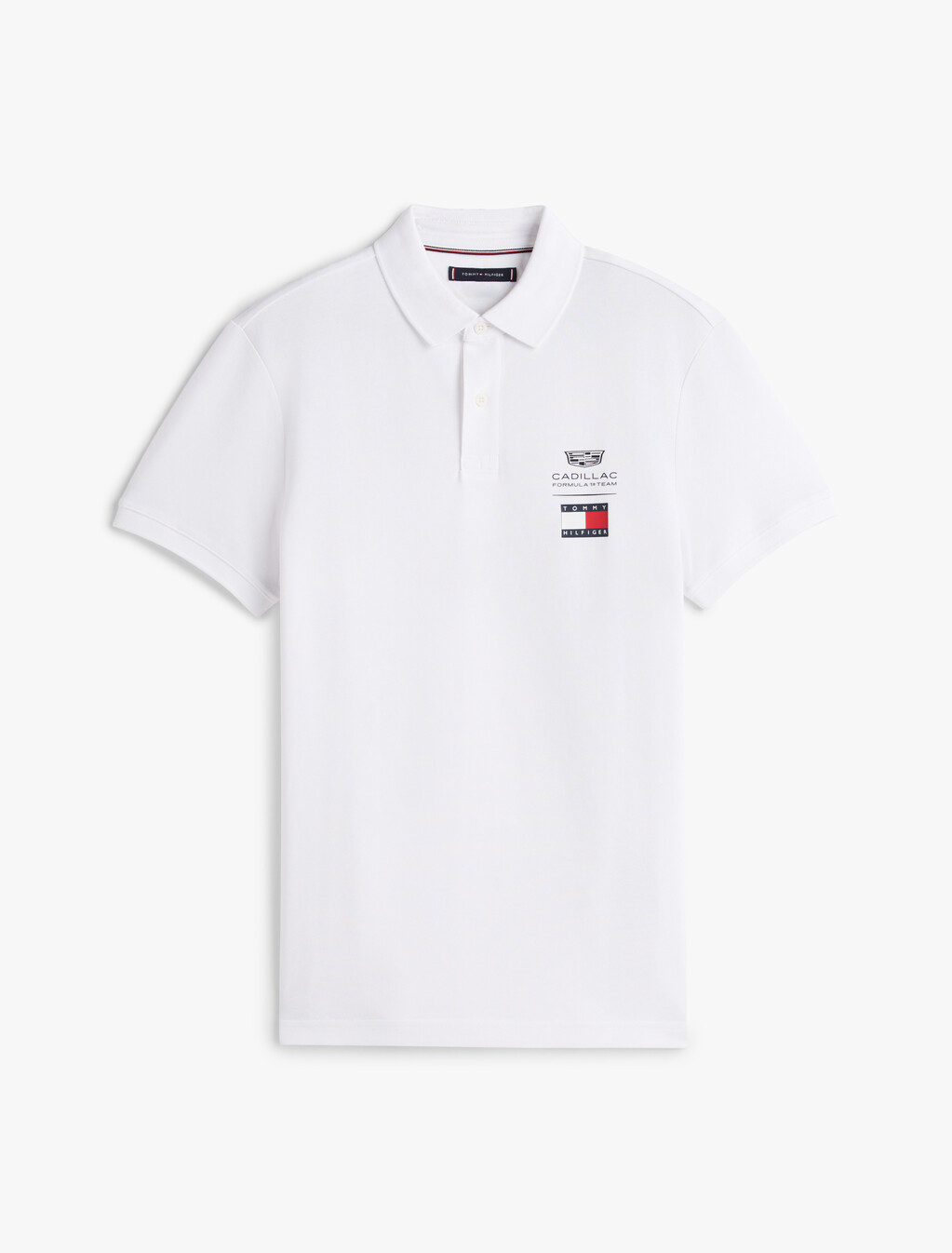 TH x Cadillac Formula 1&reg; Team Logo Polo Shirt, White, hi-res
