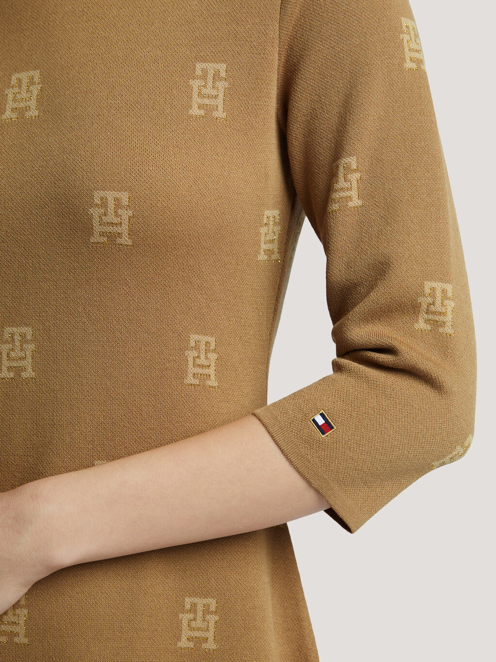 農曆新年 TH Monogram 針織洋裝, Imd Aop Countryside Khaki, hi-res