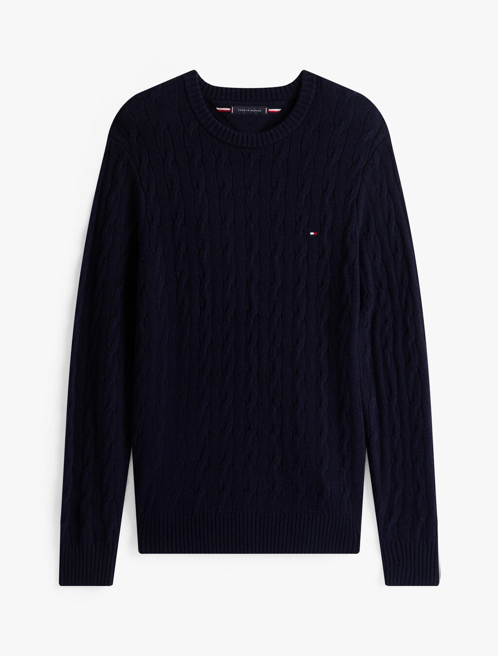 Pure Wool Cable Knit Jumper, Desert Sky, hi-res