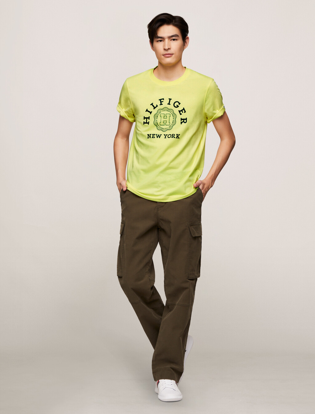 Hilfiger Coin Graphic T-Shirt, Yellow Tulip, hi-res