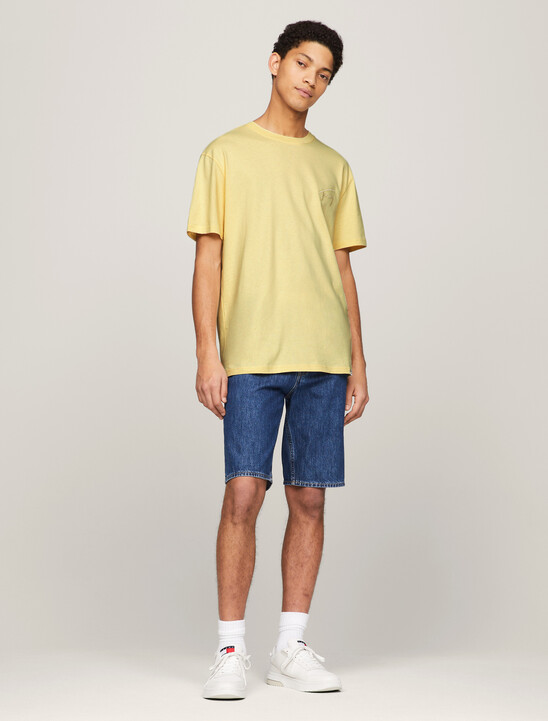 Signature Logo Embroidery T-Shirt, Lemon Zest Signature Logo Embroidery T-Shirt