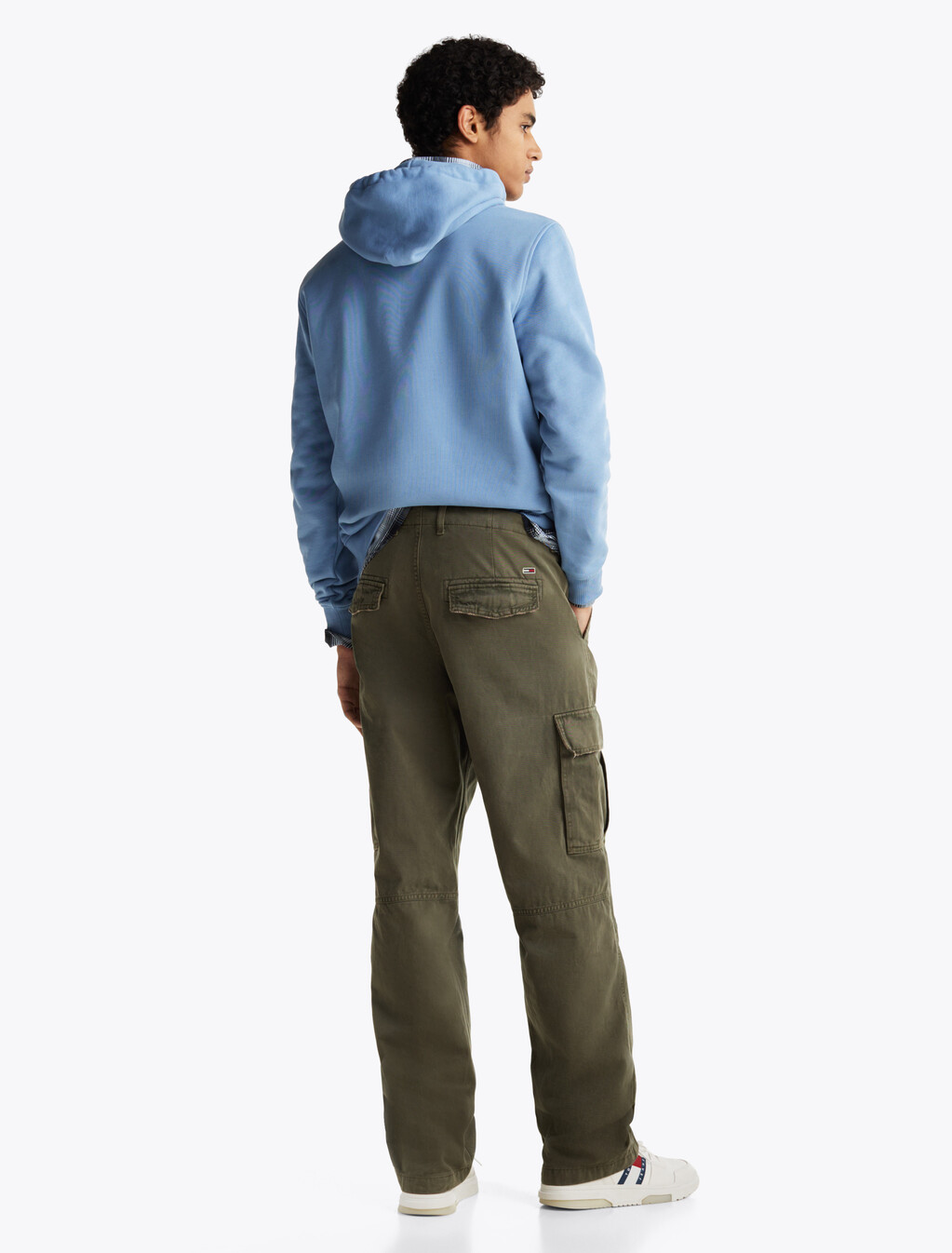 Relaxed Cargo Trousers, Fatigue Green, hi-res