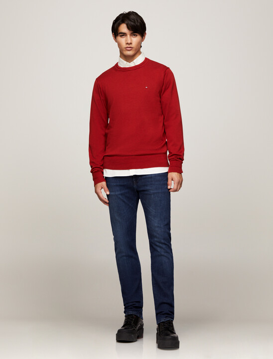 Cotton Silk Crewneck Sweater