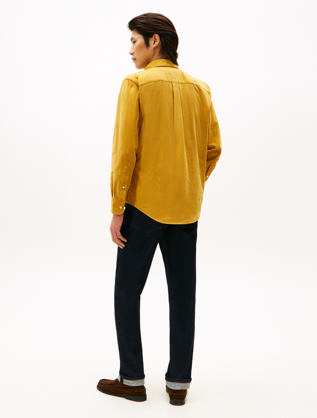 亞洲版型純色燈芯絨襯衫, Countryside Yellow Cord, hi-res