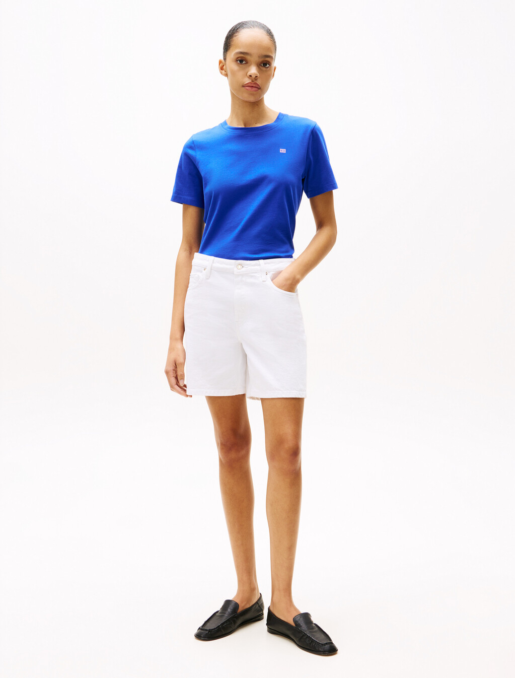 Contrast Flag T-Shirt, Noble Blue, hi-res