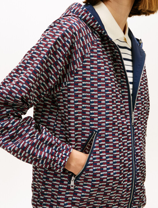 雙面印花圖案風衣