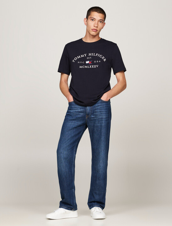 Logo Embroidery T-Shirt, Desert Sky Logo Embroidery T-Shirt
