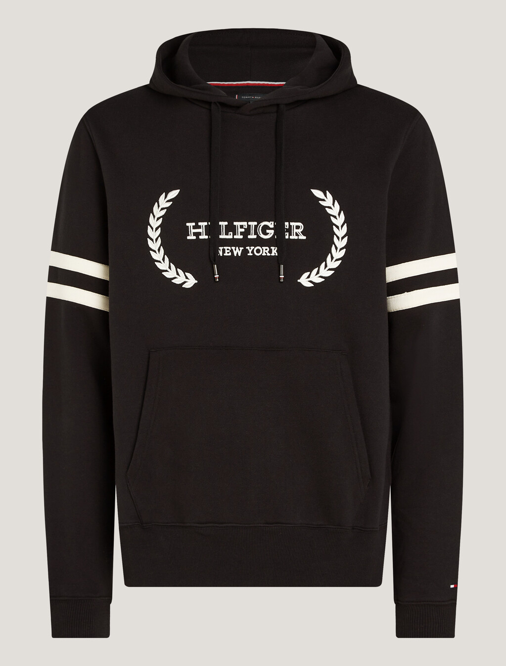 Hilfiger Monotype Brushed Fleece Hoody, Black, hi-res