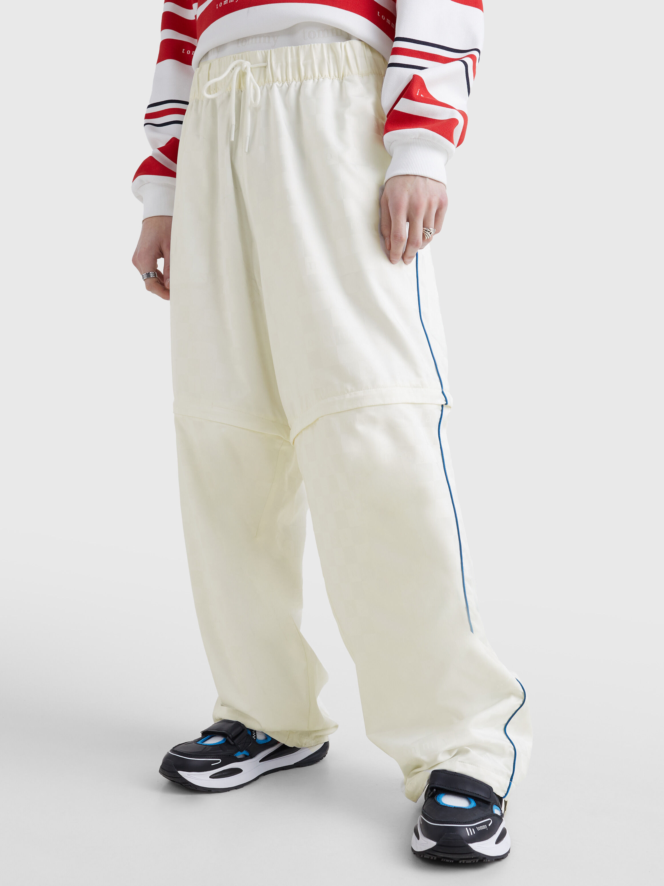 Track pants top checkerboard