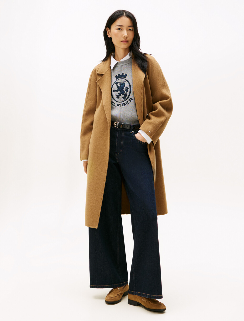 Suede Fringe Horsebit Loafers, Safari Canvas, hi-res