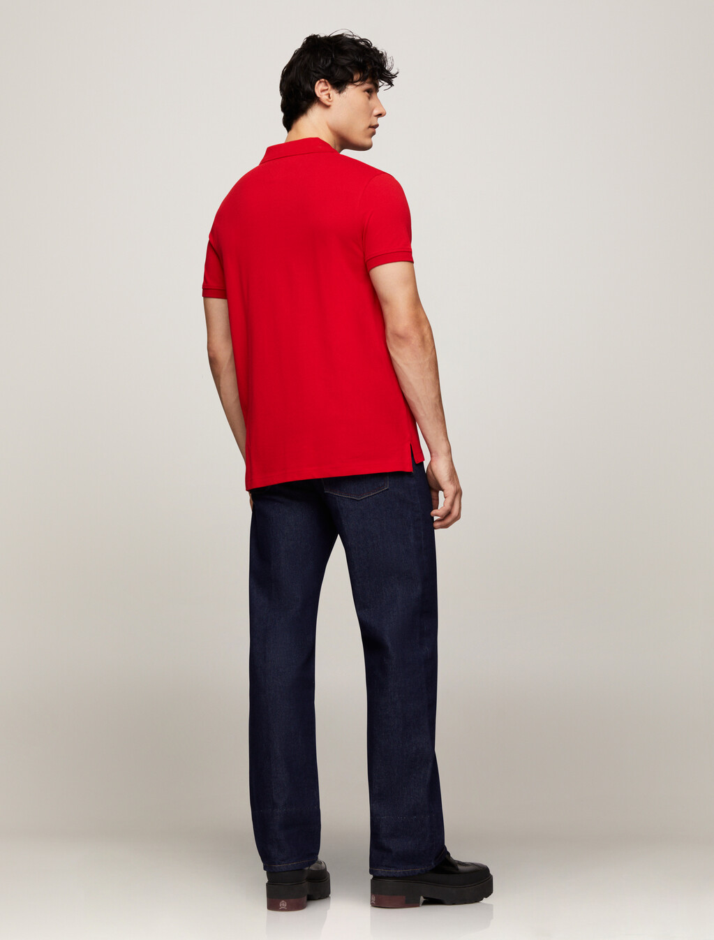 Organic Cotton Logo Polo, Primary Red, hi-res