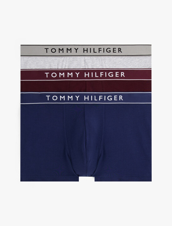 3-Pack Essential Repeat Logo Waistband Trunks