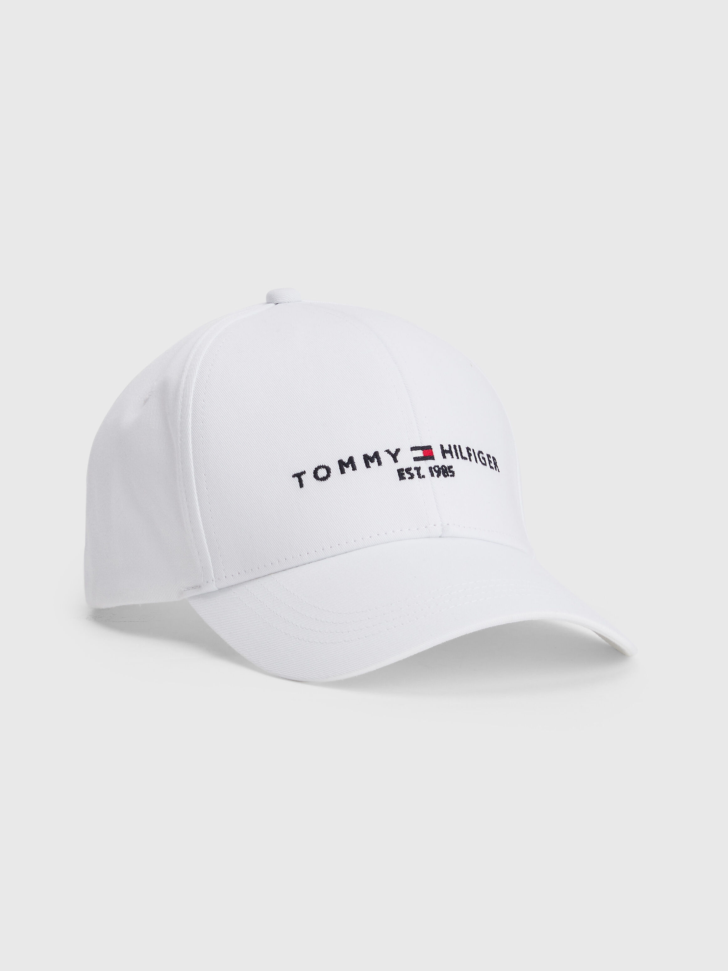 Tommy Hilfiger 經典有機棉棒球帽 White