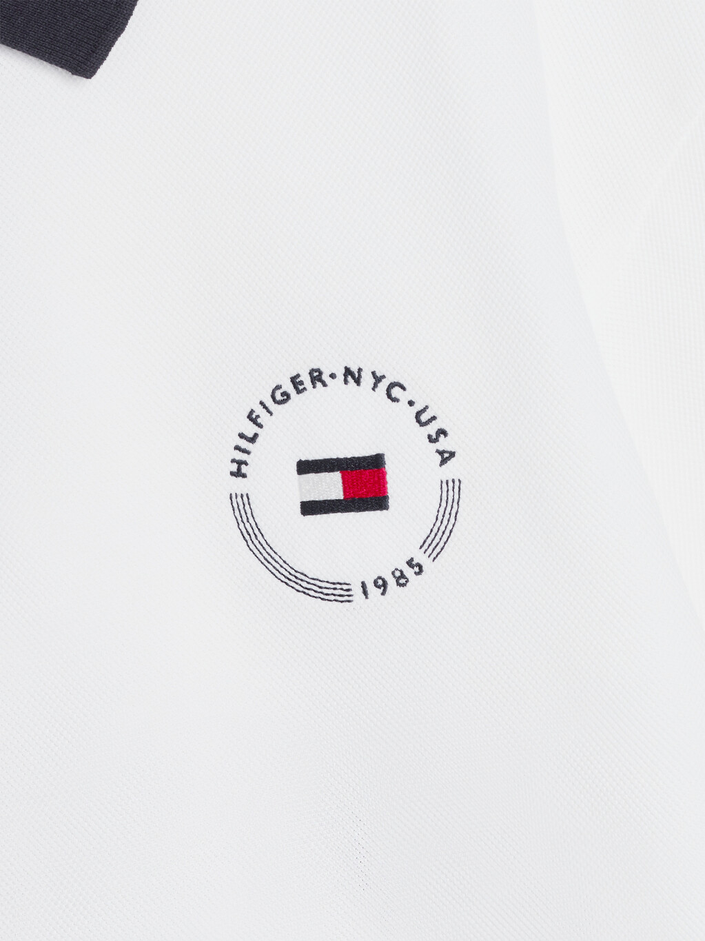Hilfiger Team 標準版型旗幟 Polo 衫, Ecru, hi-res