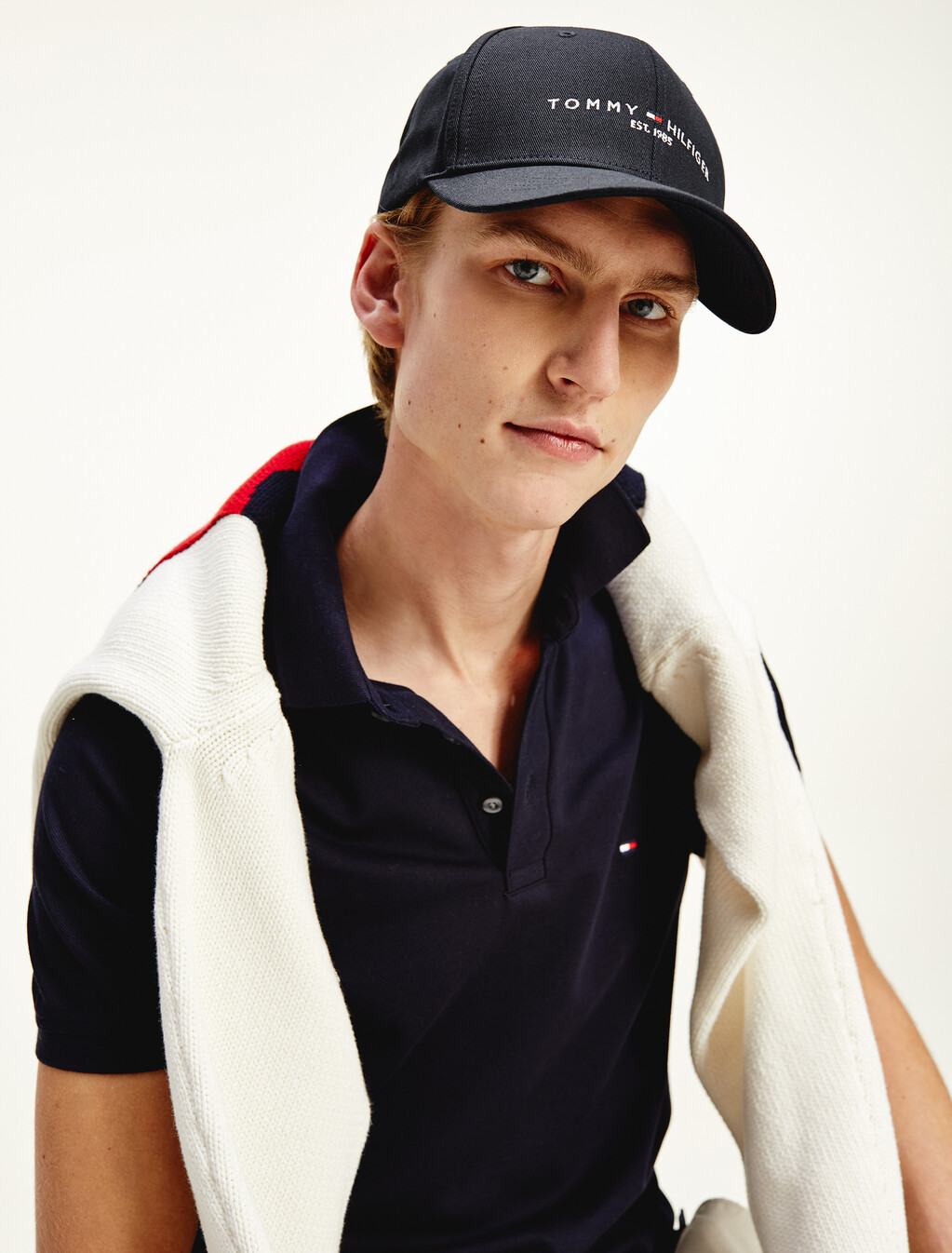 Tommy Hilfiger 經典有機棉棒球帽, Desert Sky, hi-res