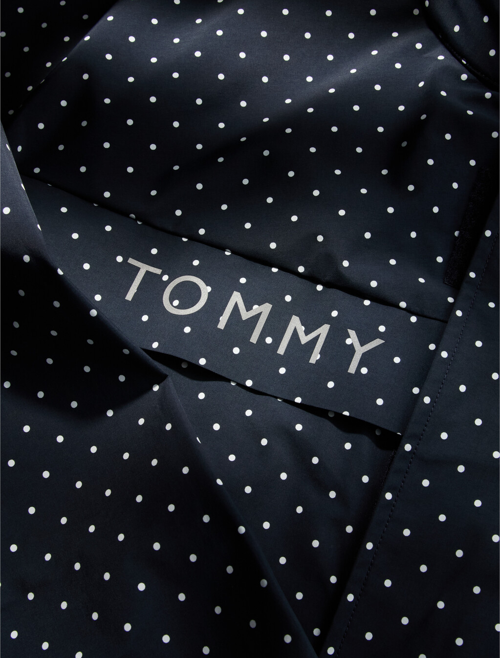 波卡圓點風衣, Navy Blue Polka Dot, hi-res