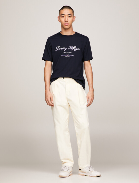 Exclusive Script Logo Jersey T-Shirt, Desert Sky Exclusive Script Logo Jersey T-Shirt
