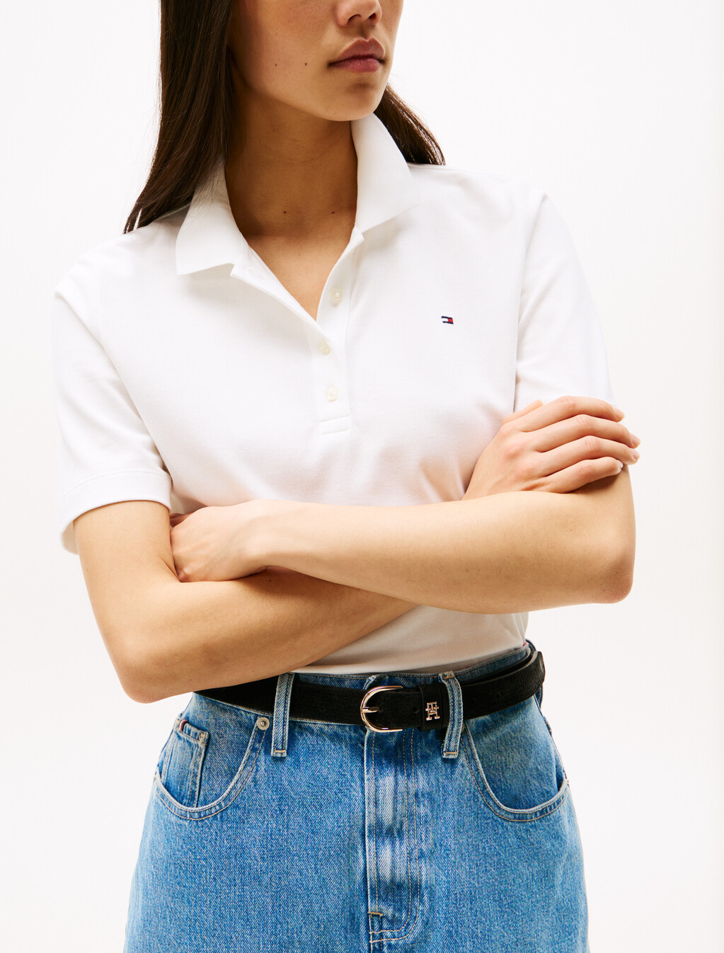 1985 Collection Flag Embroidery Regular Polo, Ecru, hi-res