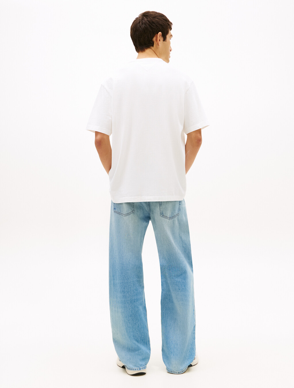 Logo Badge Relaxed Tee, Ecru, hi-res