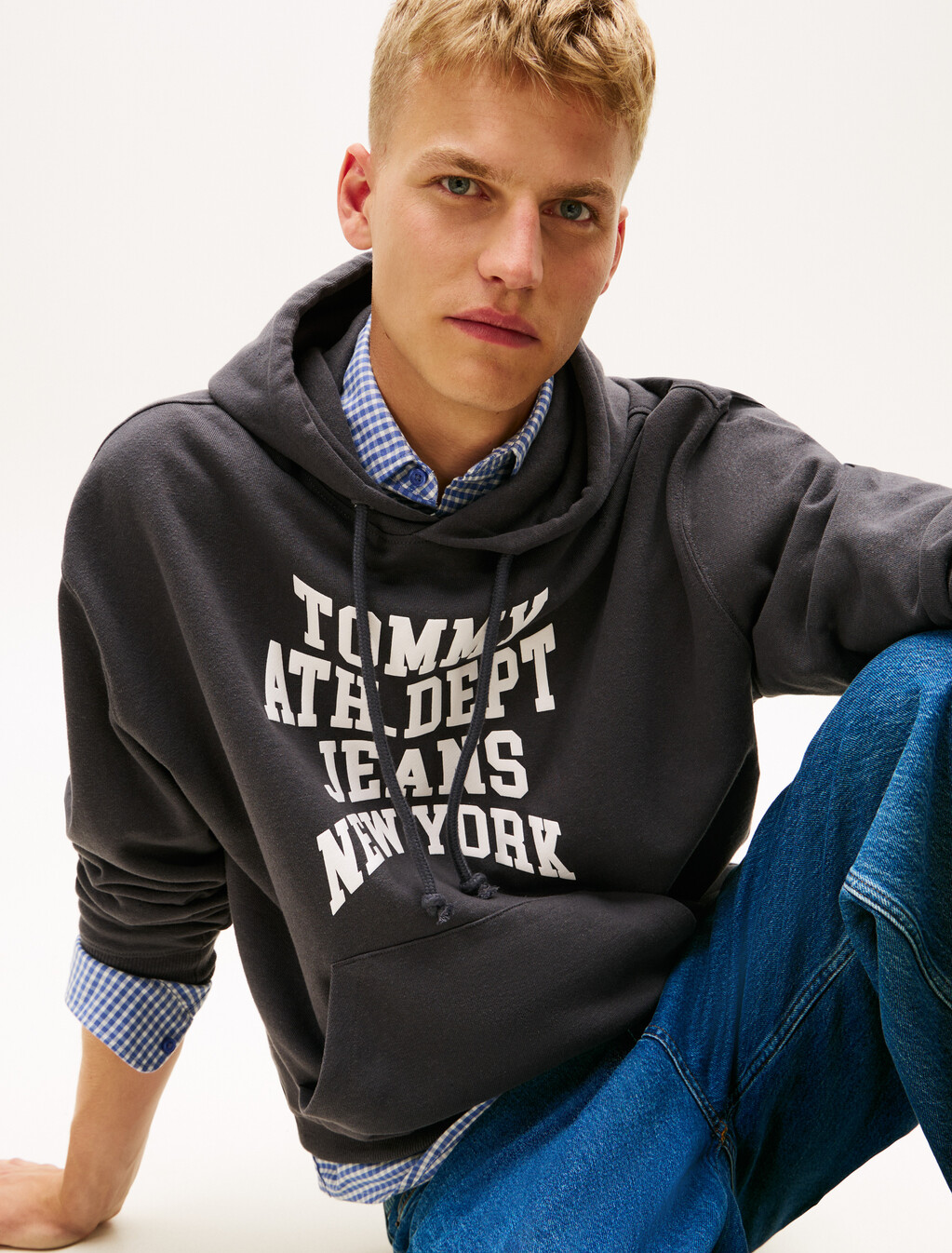 Heritage '90s Varsity Hoody, Washed Black, hi-res
