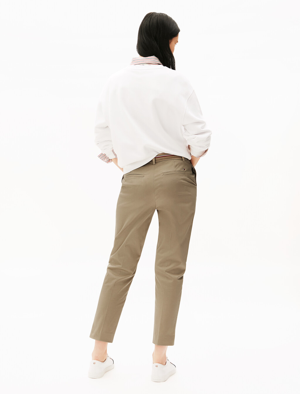 London 修身九分長褲, Beige, hi-res
