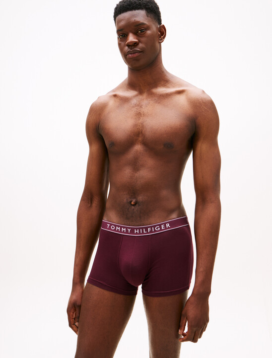 3-Pack Essential Repeat Logo Waistband Trunks