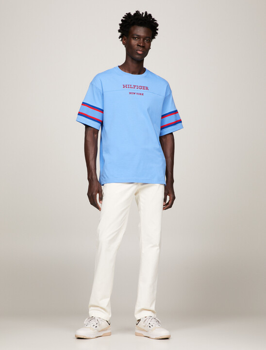 Hilfiger Monotype Stripe Sleeves T-Shirt