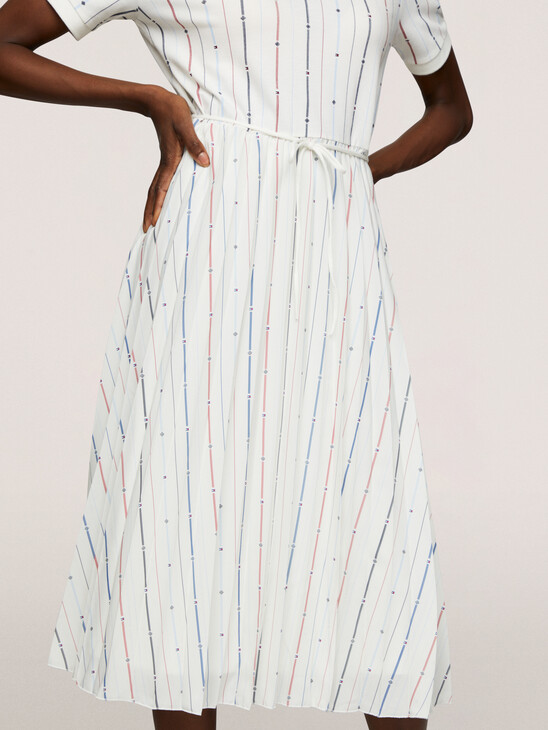 Flag Stripe Polo Dress