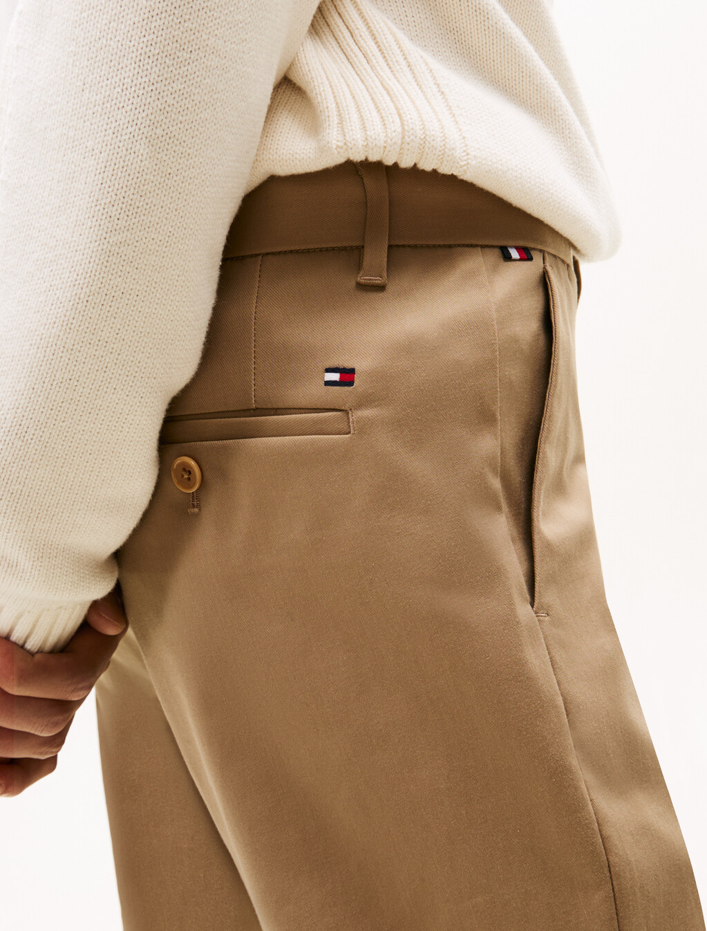 Denton Tencel Stretch Chino, Coastal Taupe, hi-res