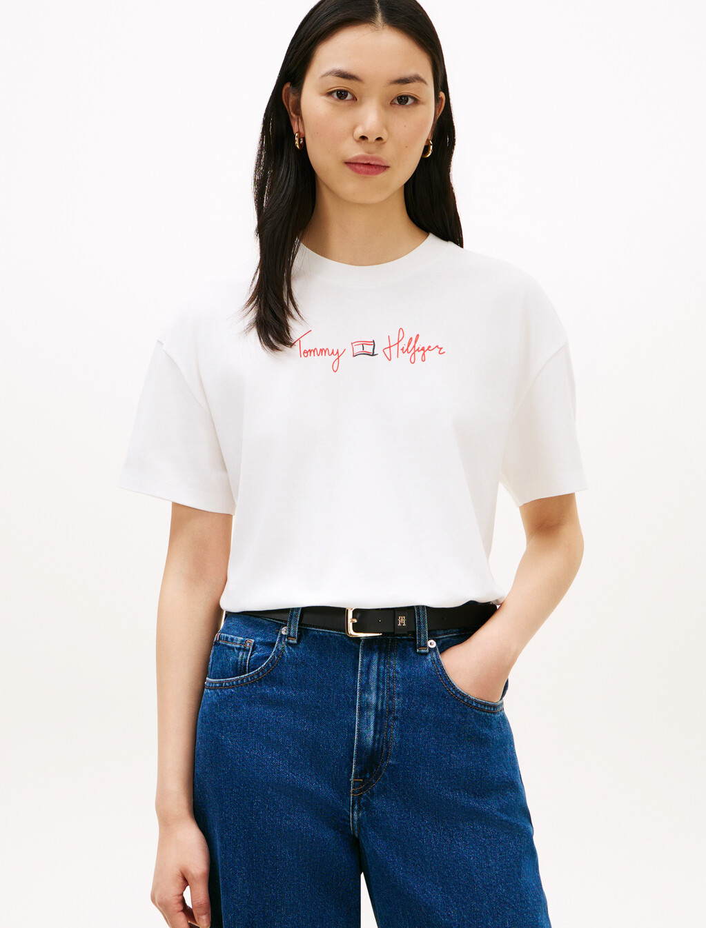 Asia Fit Graphic Double Knit T-Shirt, Ecru, hi-res