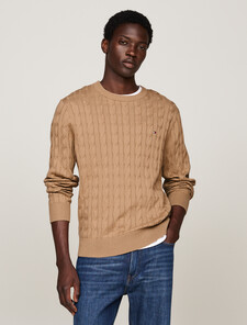 Classics Cable Knit Relaxed Fit Jumper, Safari Canvas, hi-res