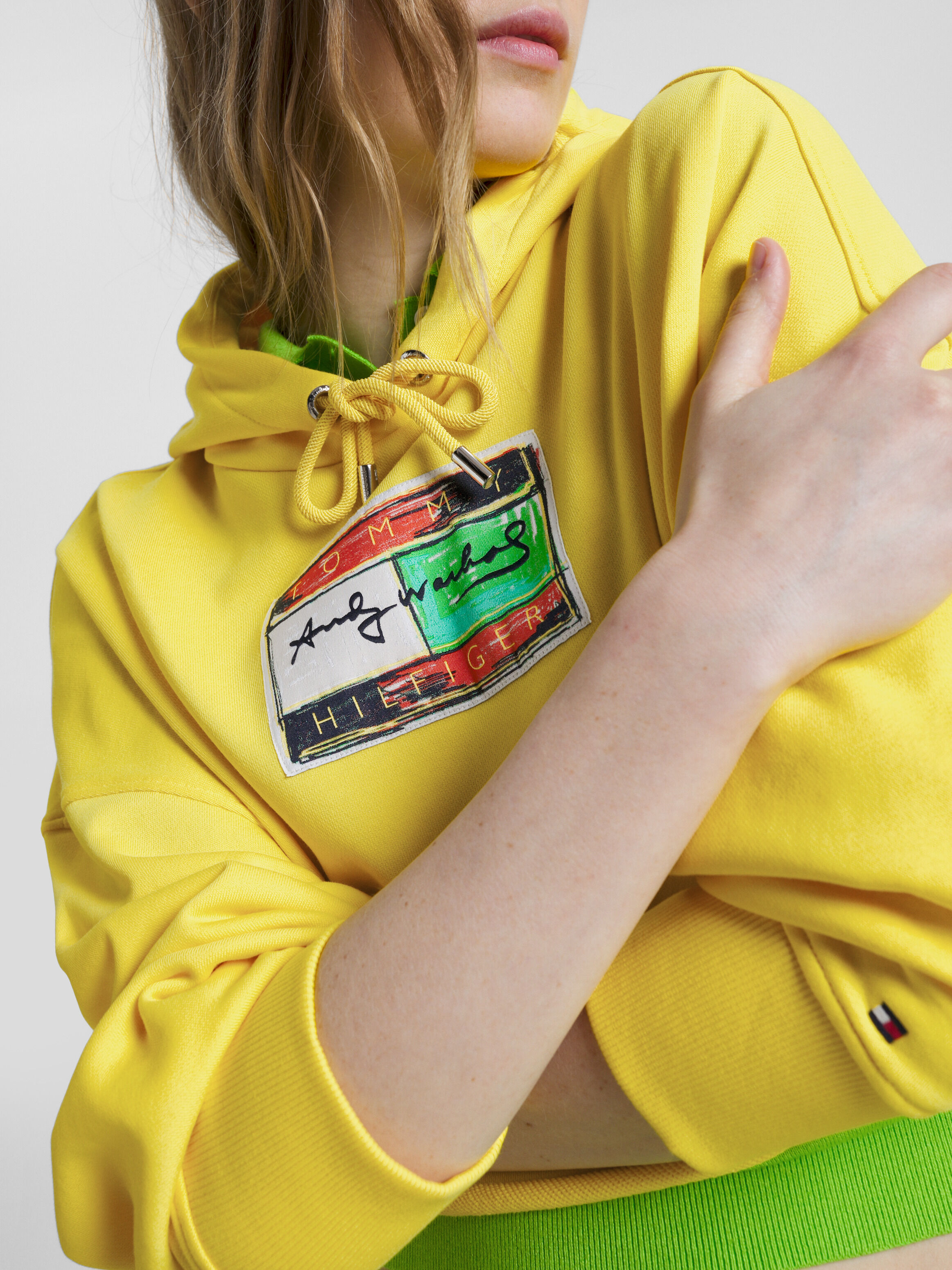 Tommy hilfiger crop hoodie sale