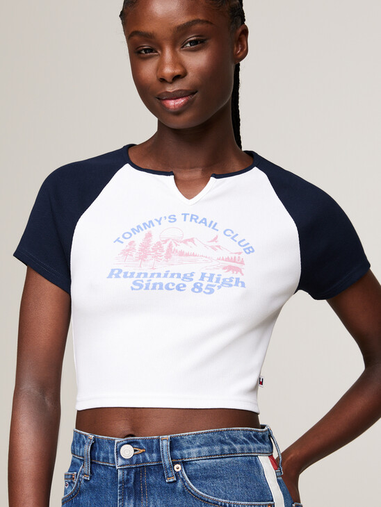 Prep Explorer Dual Gender Cropped Slim T-Shirt